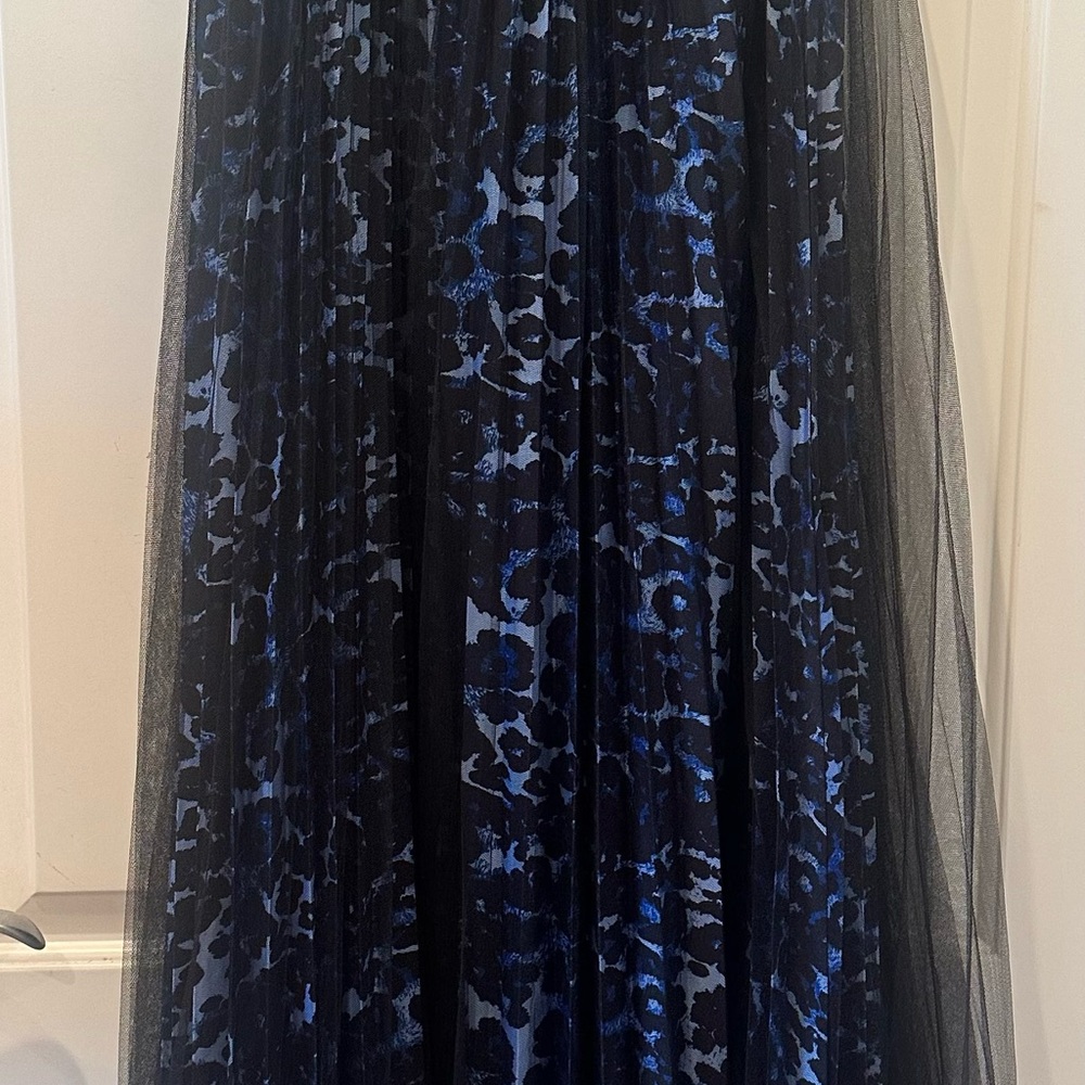 Elegant Black and Blue Women's Skirt